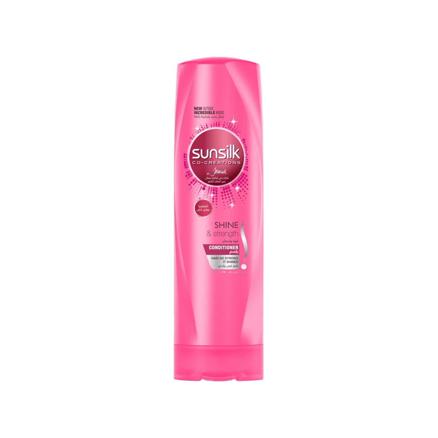 صانسيلك بلسم للشعر 350 مللي (قوي ولامع)-SUNSILK CONDITIONER 350ML(shine&strength)