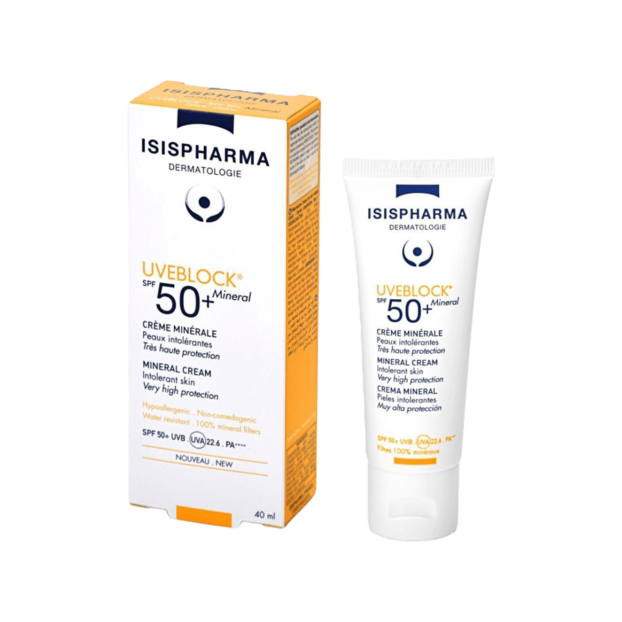 كريم إيزيس يو في بلوكو المعدني بعامل حماية من الشمس 50+، 40 مل ISIS UVEBLOCO SPF50+ MINERAL CREAM 40ML