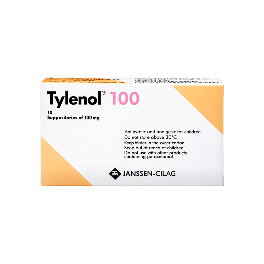 تيلينول  100 مجم تحميلات-TYLENOL SUPP 100 MG