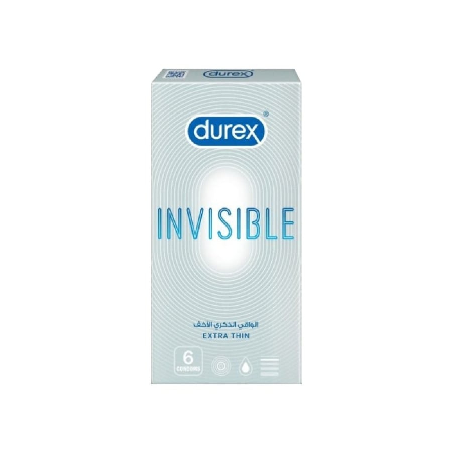 ديوركس غير مرئي 6 حبات-DUREX INVISIBLE 6''