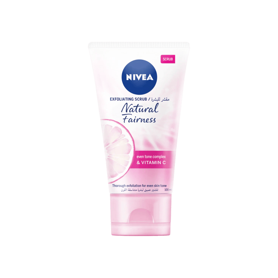 نيفيا صنفرة مقشرة  لتفتيح الوجة بفيتامين سي والكارنتين 100 مللي-NIVEA N/F EXFOLIATING SCRUB 100 ML