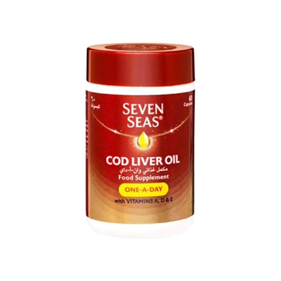 سفن سيس ون -ا-داي -كود ليفر اويل-SEVEN SEAS ONE-A-DAY PURE COD LIVER OIL