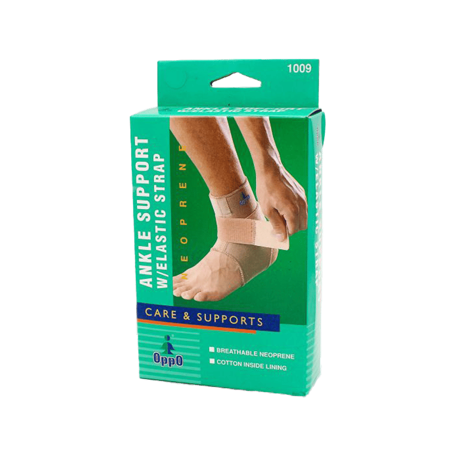 اوبو دعامة الكاحل مع حزام مطاطي 1009-OPPO ANKLE SOPP W/ELASTIC STRAP 1009