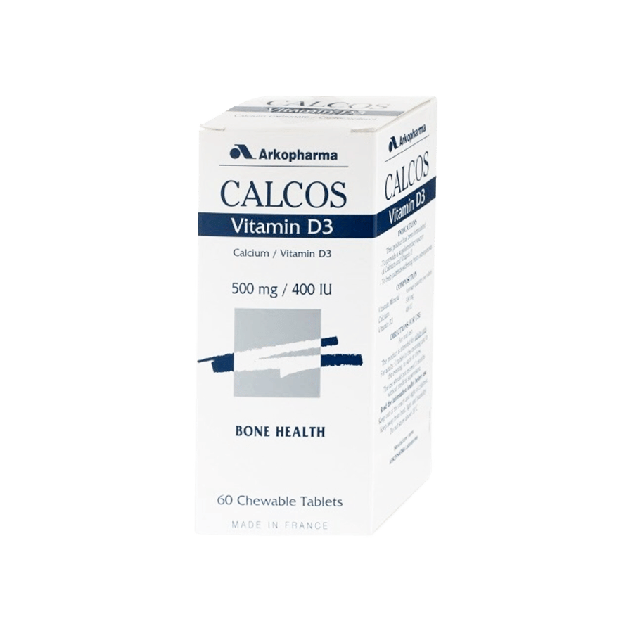كالكوس فيتامين دال 3 - 60 كبسولة-CALCOS VITAMIN D3 60 CAP.