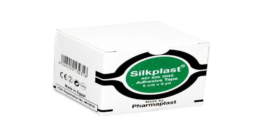 سيلك بلاست بلاستر لاصق 5*5 سم-SILKPLAST 5 X 5 ADHESIV TAPE