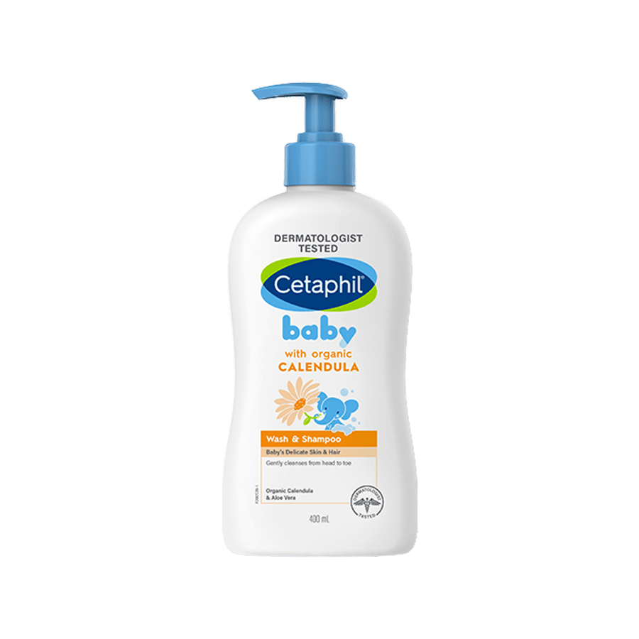سيتافيل شامبو وغسول الجسم للأطفال 400 مل-CETAPHIL BABY WASH&SHAMPOO 400ML