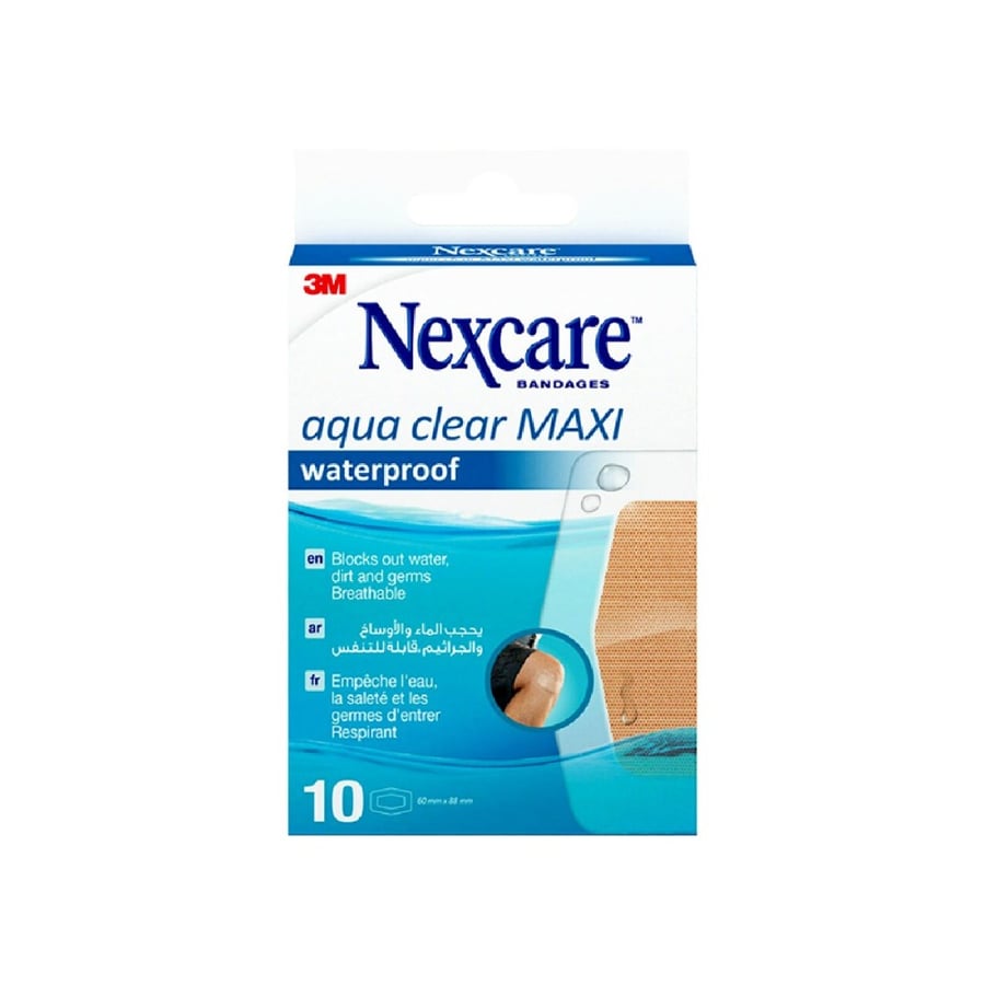 نيكسكير اكوا كلير ماكسي واتر بروف-NEXCARE AQUA CLEAR MAXI WTERPROOF 582-10''