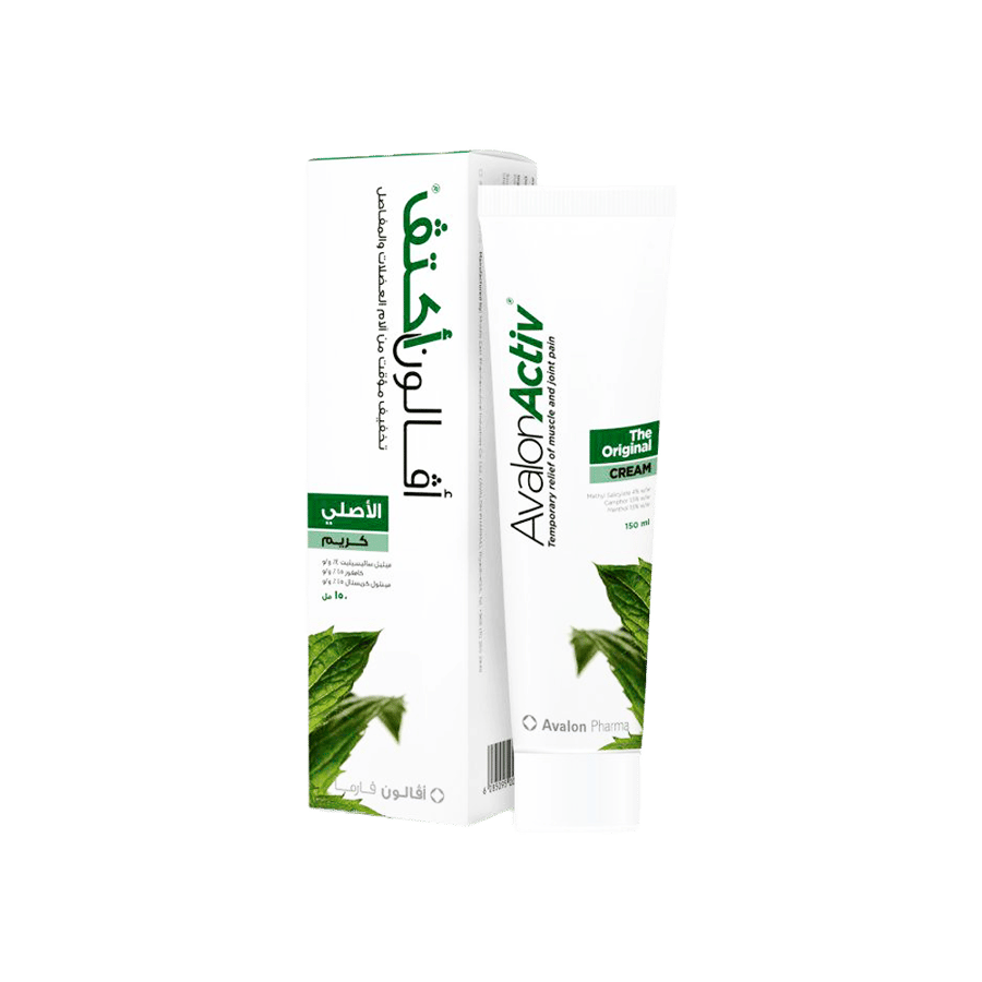 افالون كريم العضلات 150 مجم يساعد علي تخفيف الآلام والشد العضلي-AVALON MUSCLE CREAM 150ML