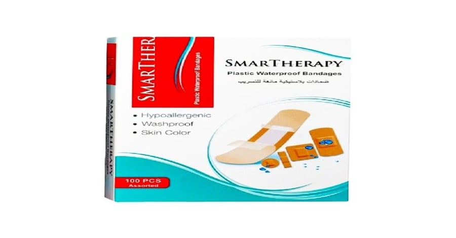 سمارت ثيرابي لصقات للجروح متنوع 100 حبة-SMARTHERAPY MIX P/BANDAGE 100''S