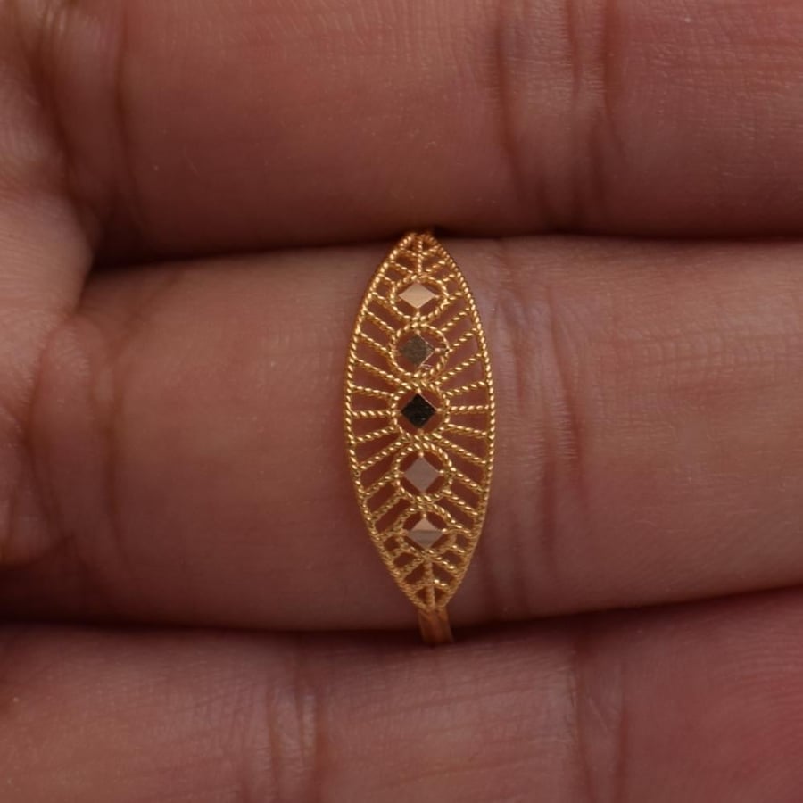 خاتم ذهب عيار 21