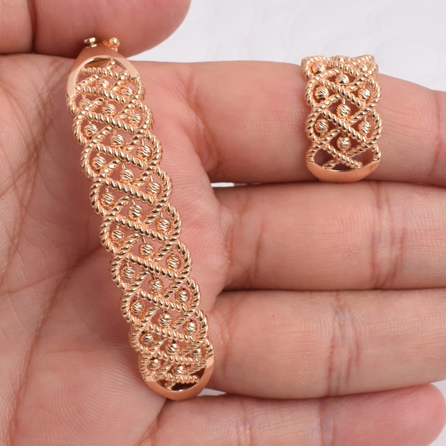 سوارة و خاتم ذهب - الوزن 18.88 G- عيار 21