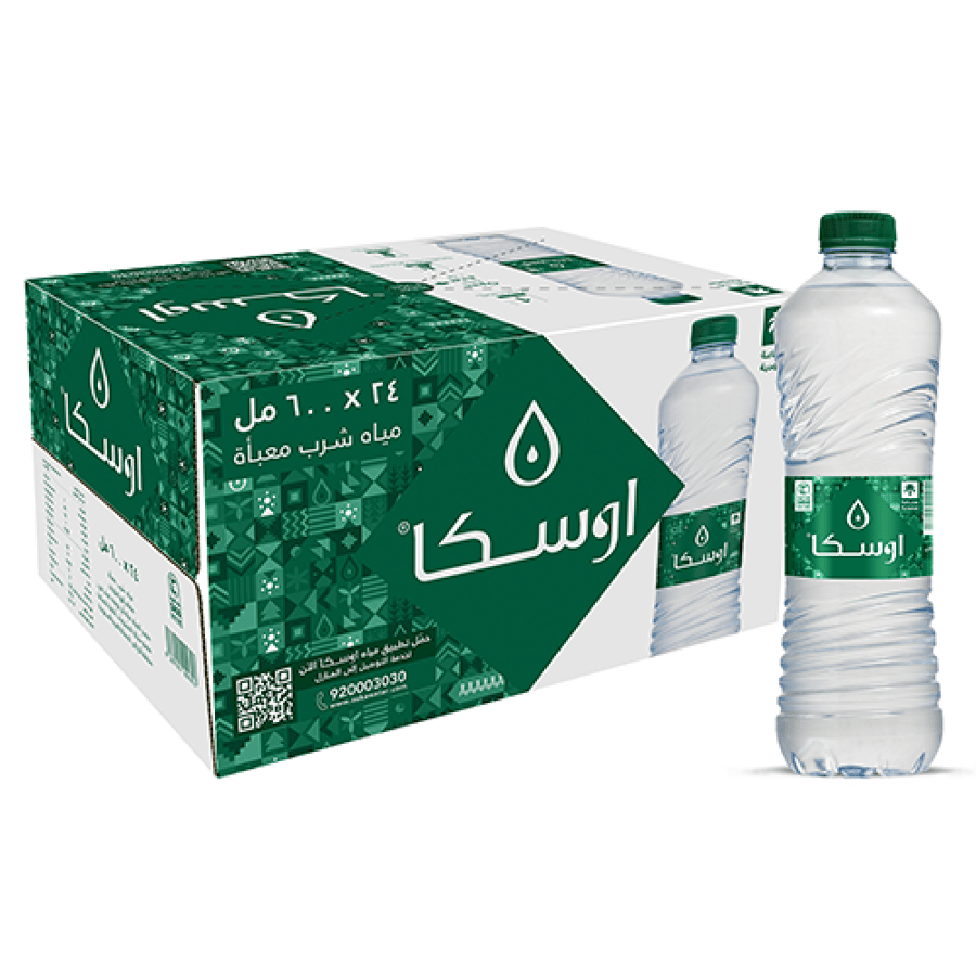 مياه اوسكا 600 مل 24 عبوة / كرتون