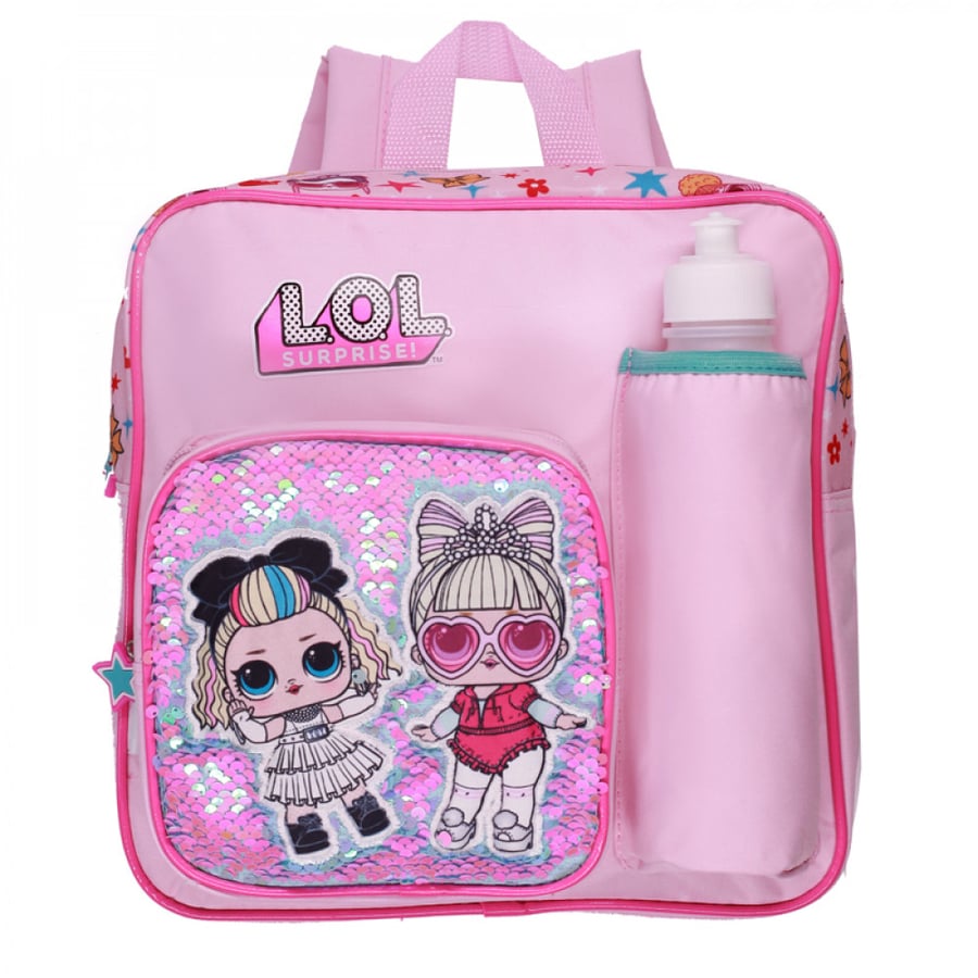 شنطة ظهر ,شنطة مع علبة غداء وزمزمية, لول , lol , backpack,شنط أطفال