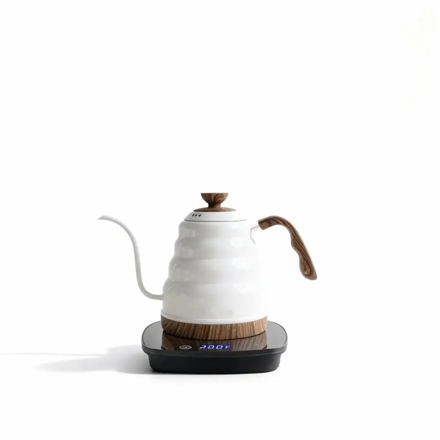 غلاية ستريكس Strix الذكية للترشيح 1 لتر - ابيض خشبي | Smart Pour Kettle 1L