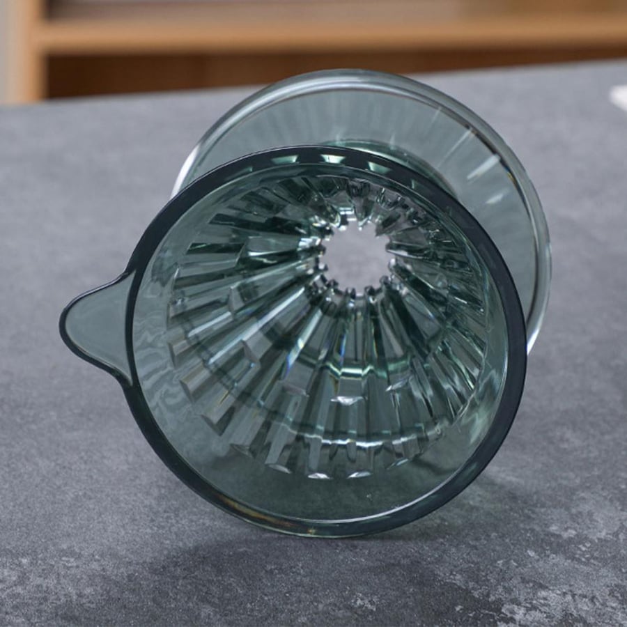 قمع V60 اكريليك شفاف اخضر - 02 - Acrylic Eye Dripper