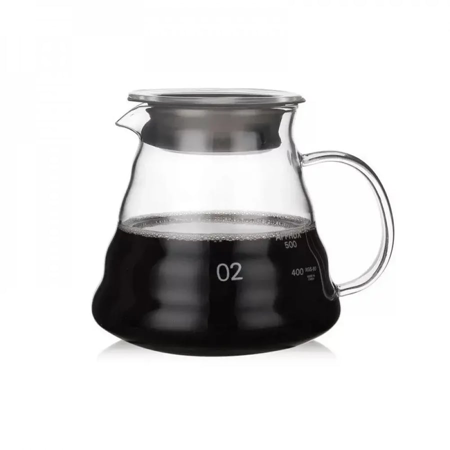 سيرفر V60 زجاج 600 مل - مقاس 02 | V60 Coffee Server 600ml