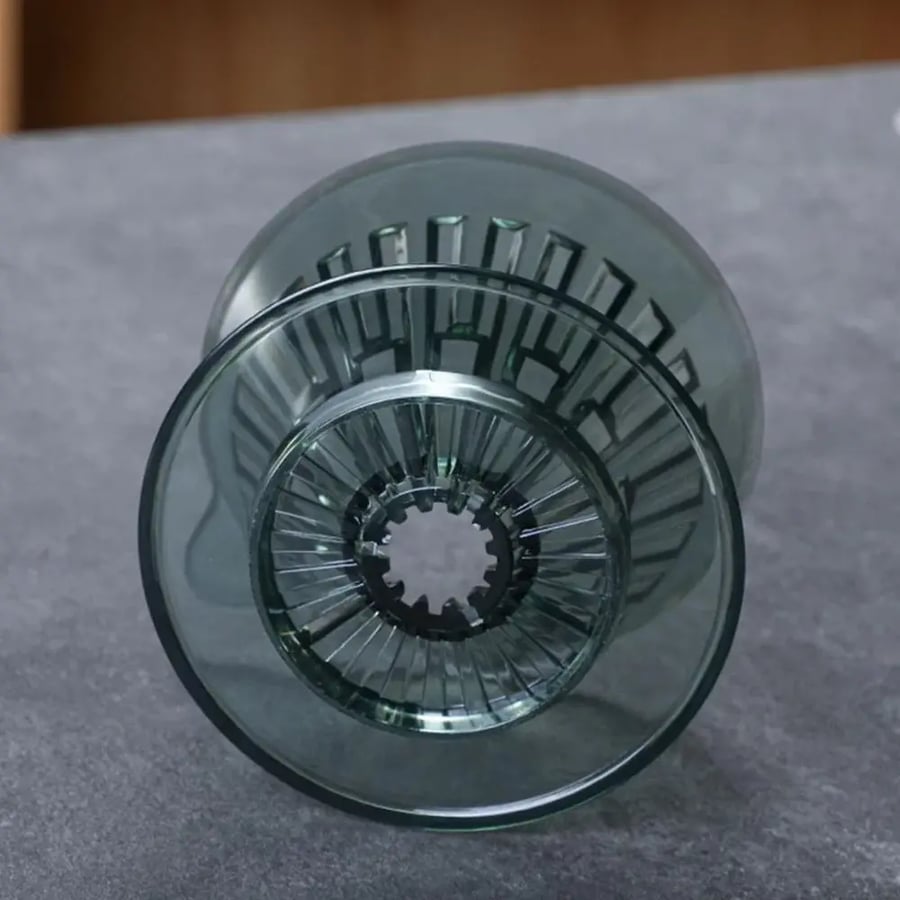 قمع V60 اكريليك شفاف اخضر - 02 - Acrylic Eye Dripper