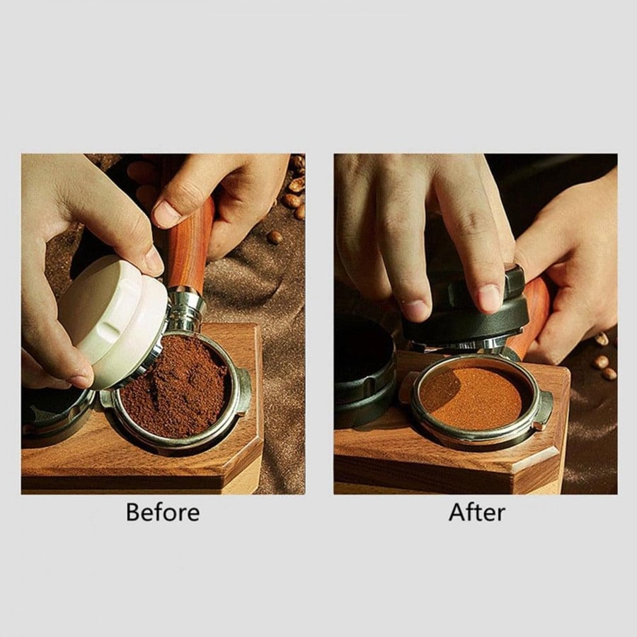موزع قهوة Distributor Tamper 51 ملم أبيض ستانلس ستيل