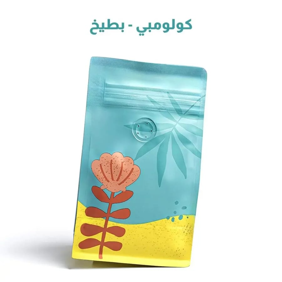قهوة كولومبيا بطيخ من محمصة بيور شيل 125G للفلتر والاسبريسو