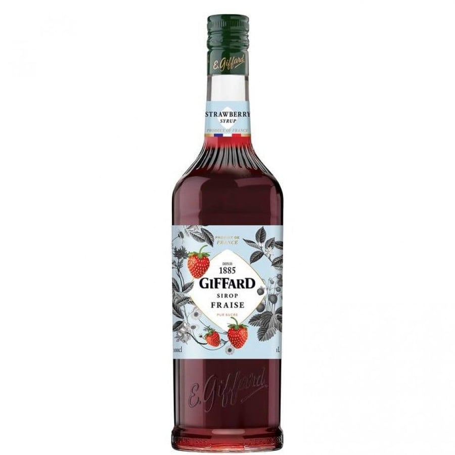 شراب الفراولة جيفارد 350ml سيروب فاخر بطعم الفراولة عالي النكهة