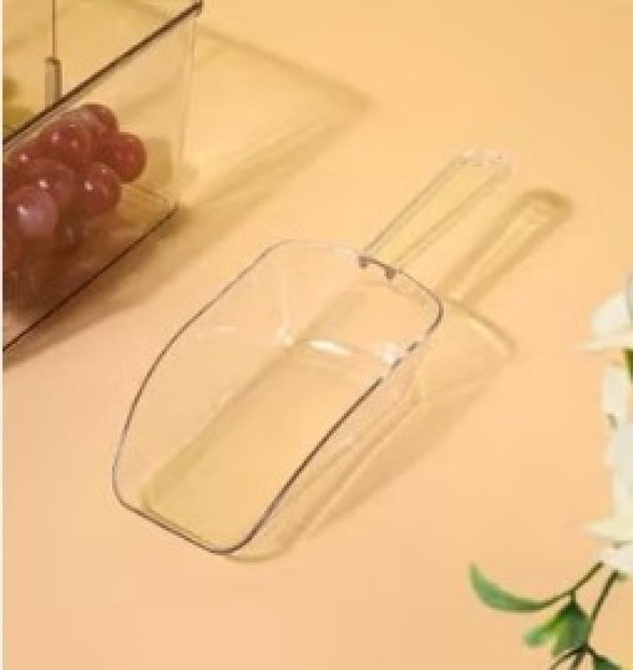 مغرفة ثلج | بلاستيكيه شفافة | 6*20cm