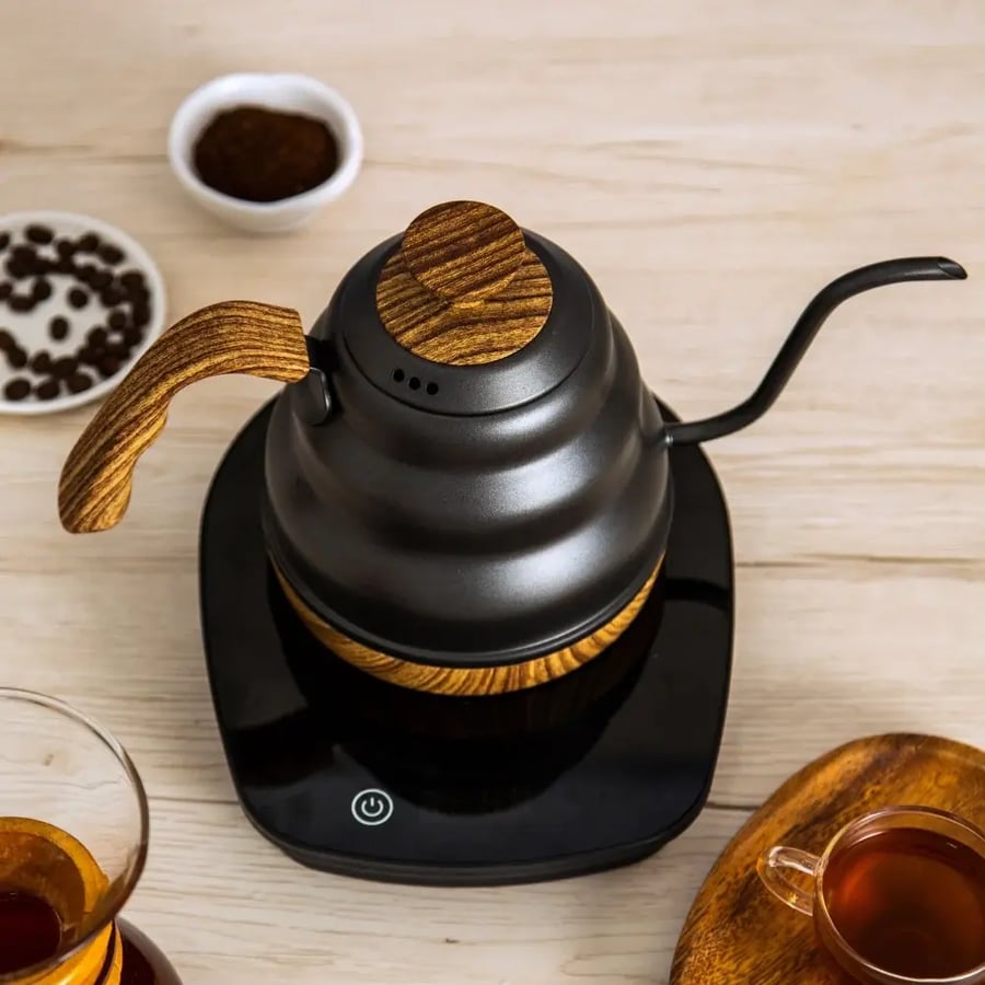غلاية ستريكس Strix الذكية للترشيح 1 لتر - اسود خشبي | Smart Pour Kettle 1L