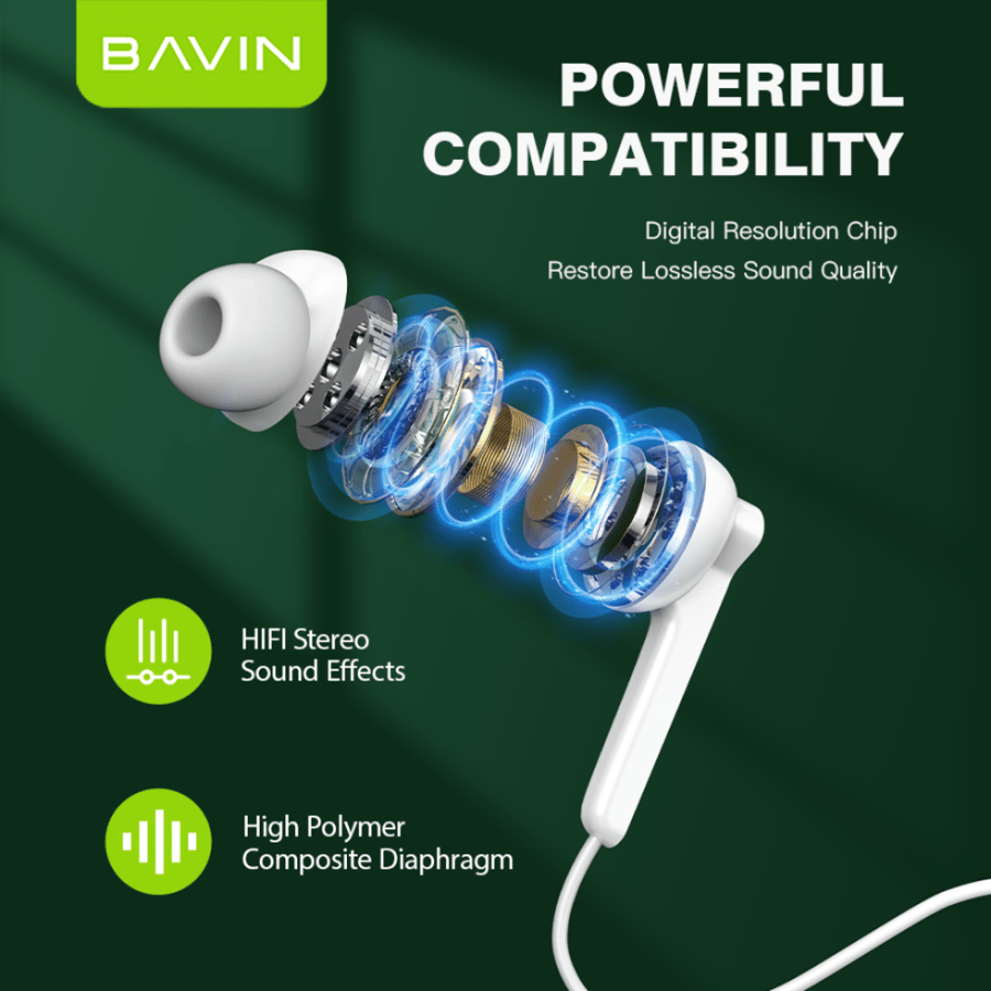 سماعات تايب سي BAVIN HX867