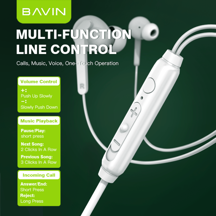 سماعات تايب سي BAVIN HX867