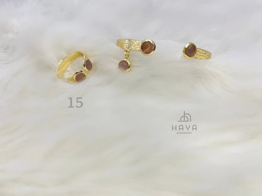 طقم (اسوارة + خاتم) مطليين ومرنين