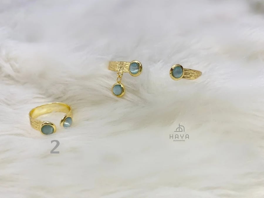 طقم (اسوارة + خاتم) مطليين ومرنين