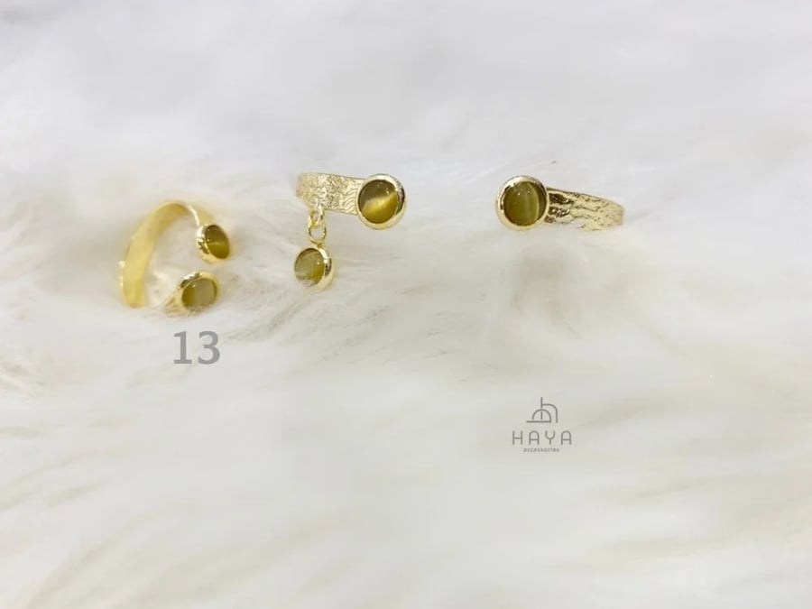طقم (اسوارة + خاتم) مطليين ومرنين
