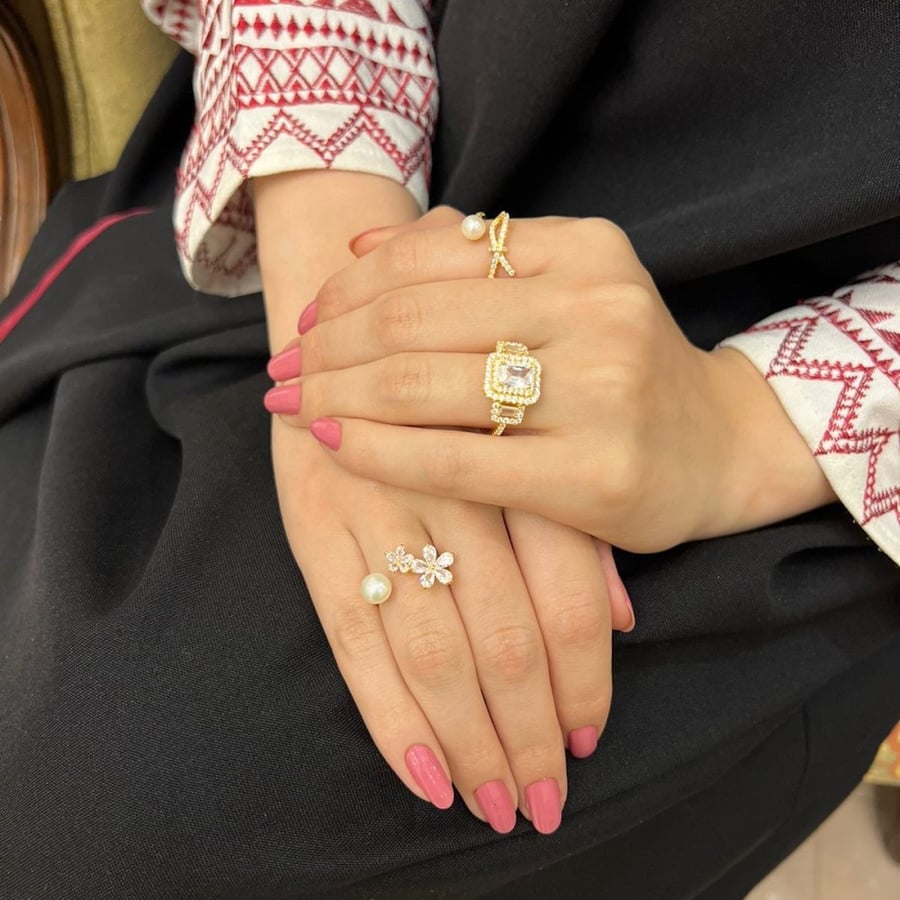 Plated rings.. they shrink and enlarge according to the appropriate size