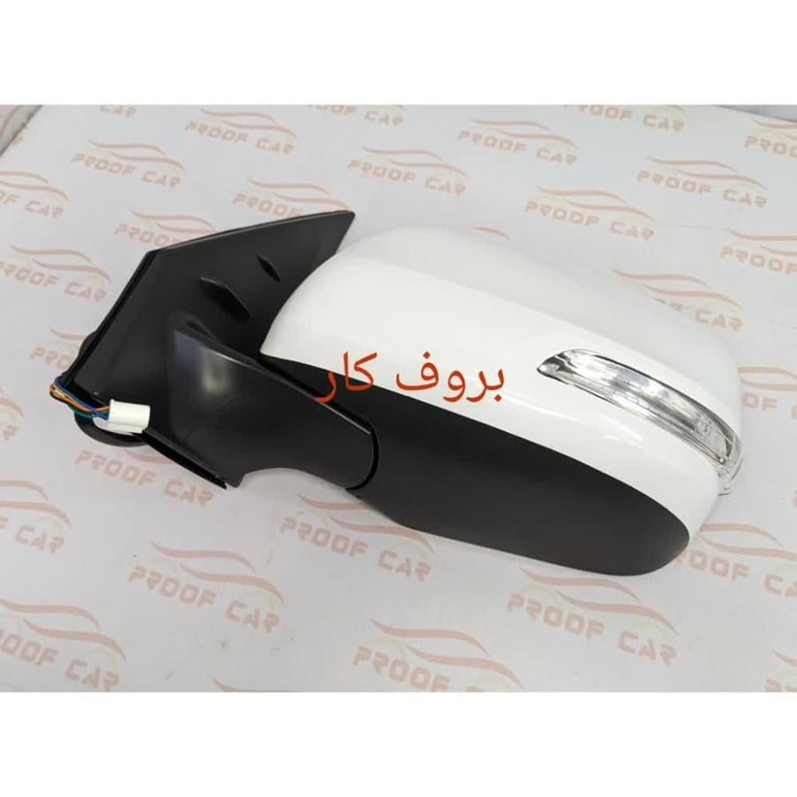مراية لاندكروزر 2012-2015 فليشر ابيض يسار