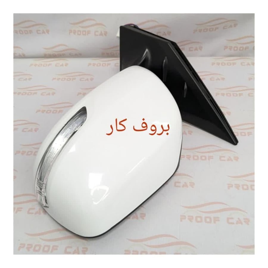 مراية لاندكروزر 2012-2015 فليشر ابيض يسار