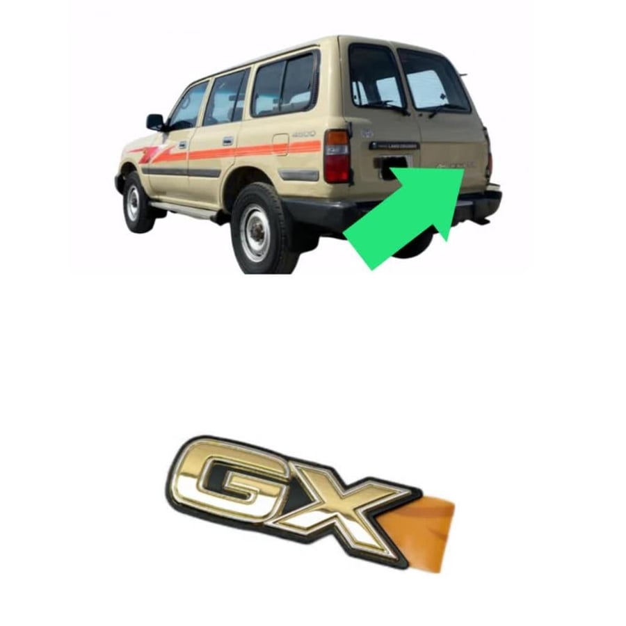 علامة جي اكس GX لاندكروزر 90 - 97 ذهبي كوبي