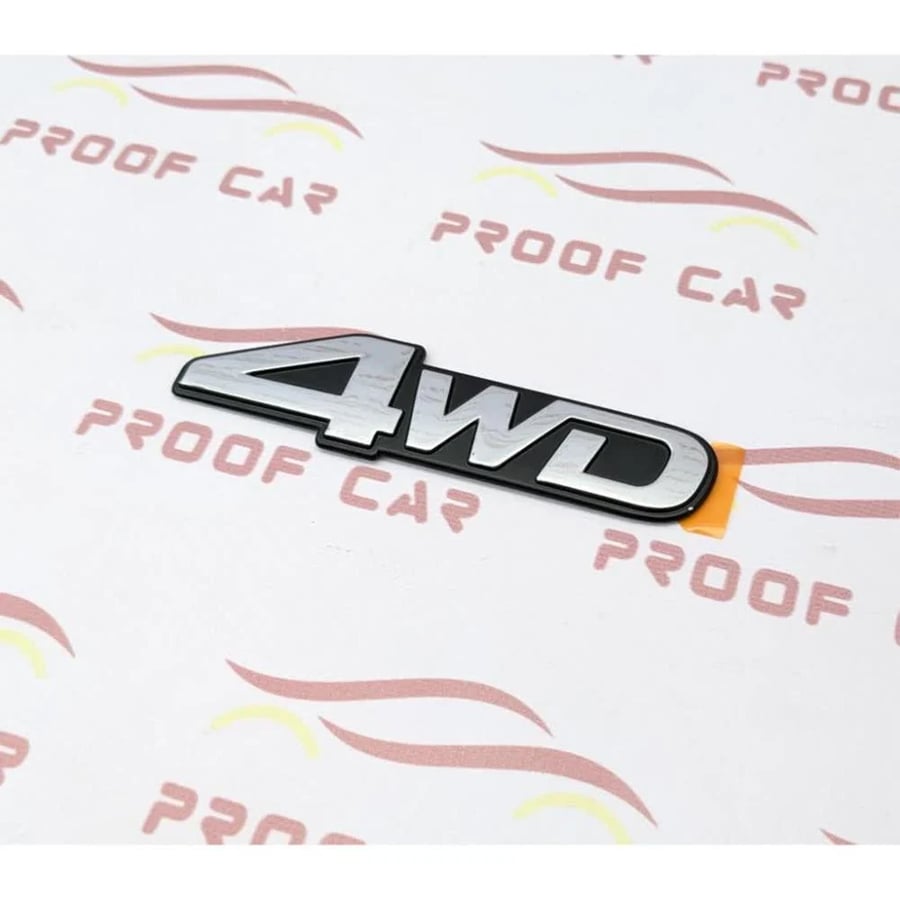 علامة 4WD لاندكروز 90 - 97 فضي كوبي
