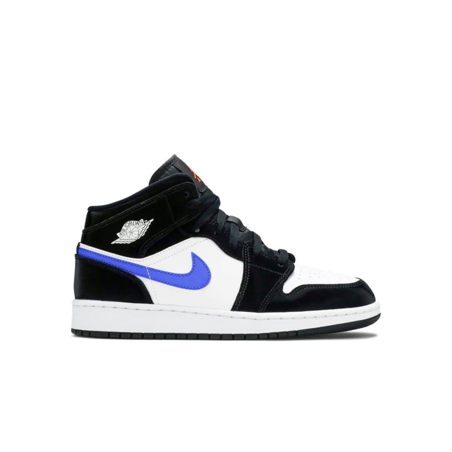 Air Jordan 1 Mid GS Black Racer Blue