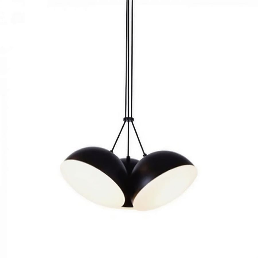 Half-Circle Black Pendant Light P0732
