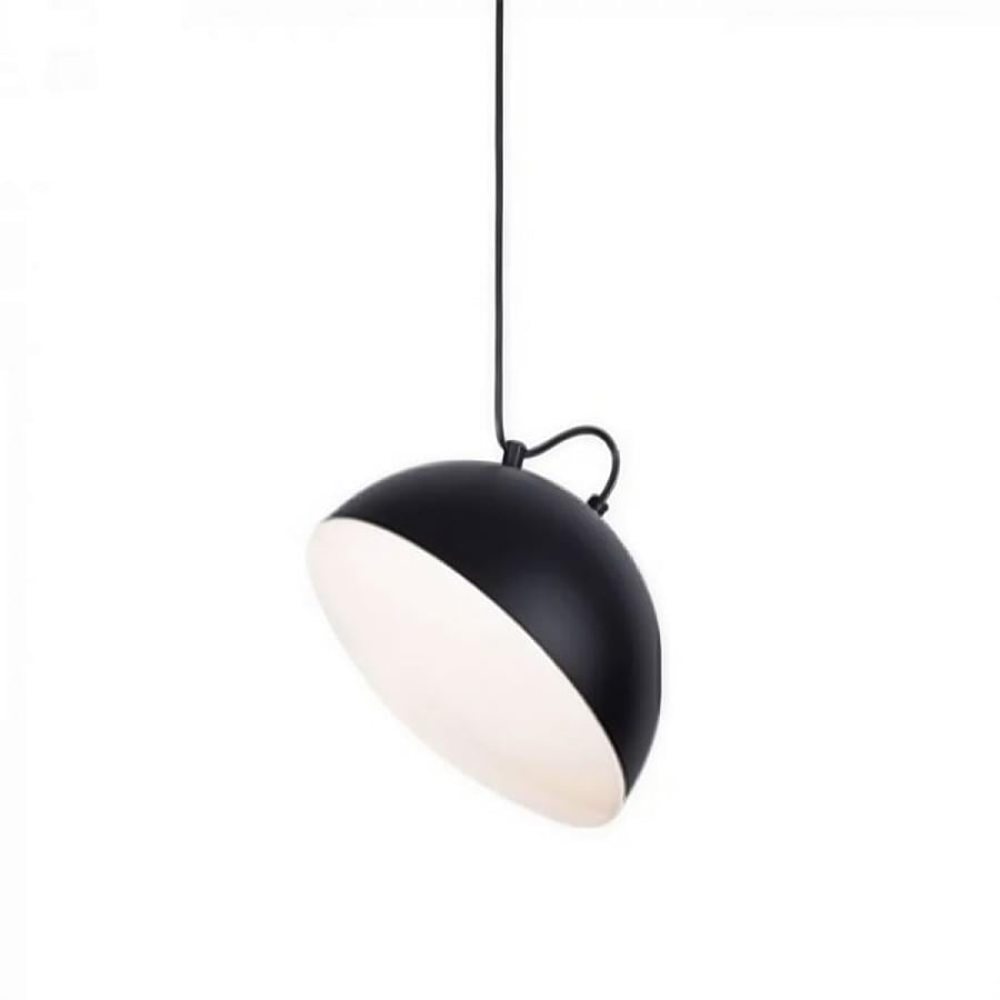 Half-Circle Black Pendant Light P0732