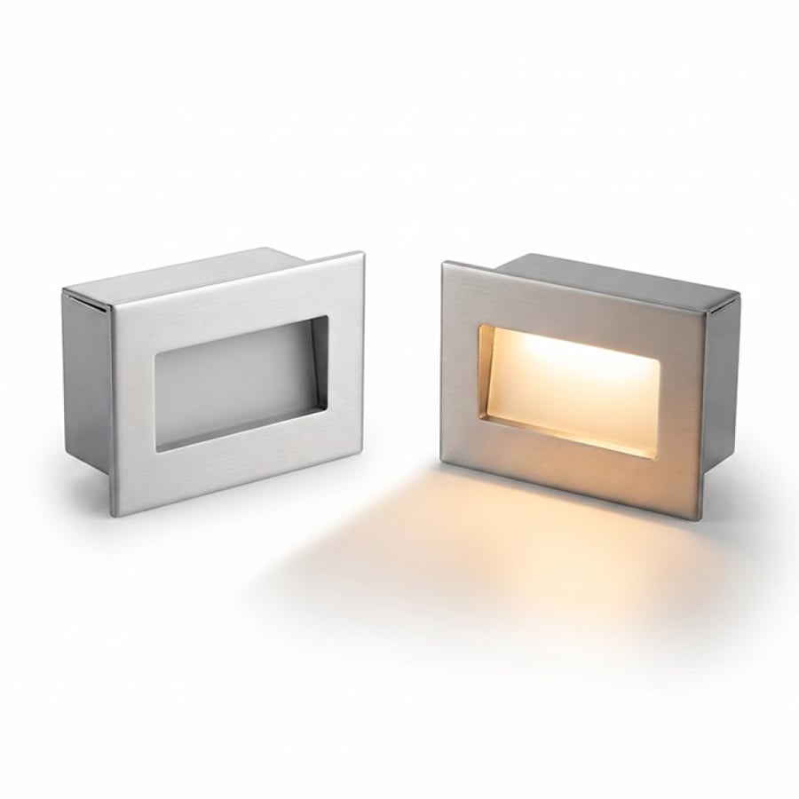 Recessed Gypsum Step Wall Light G4 403