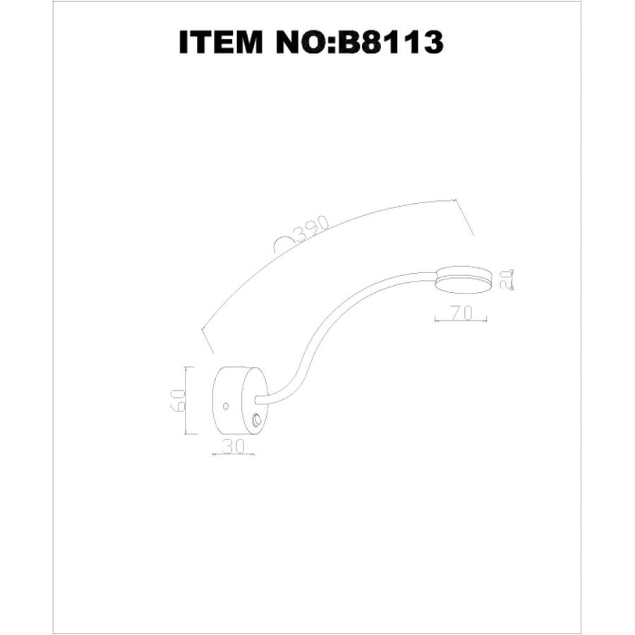 كشاف جداري فنادق دائري 3وات B8113