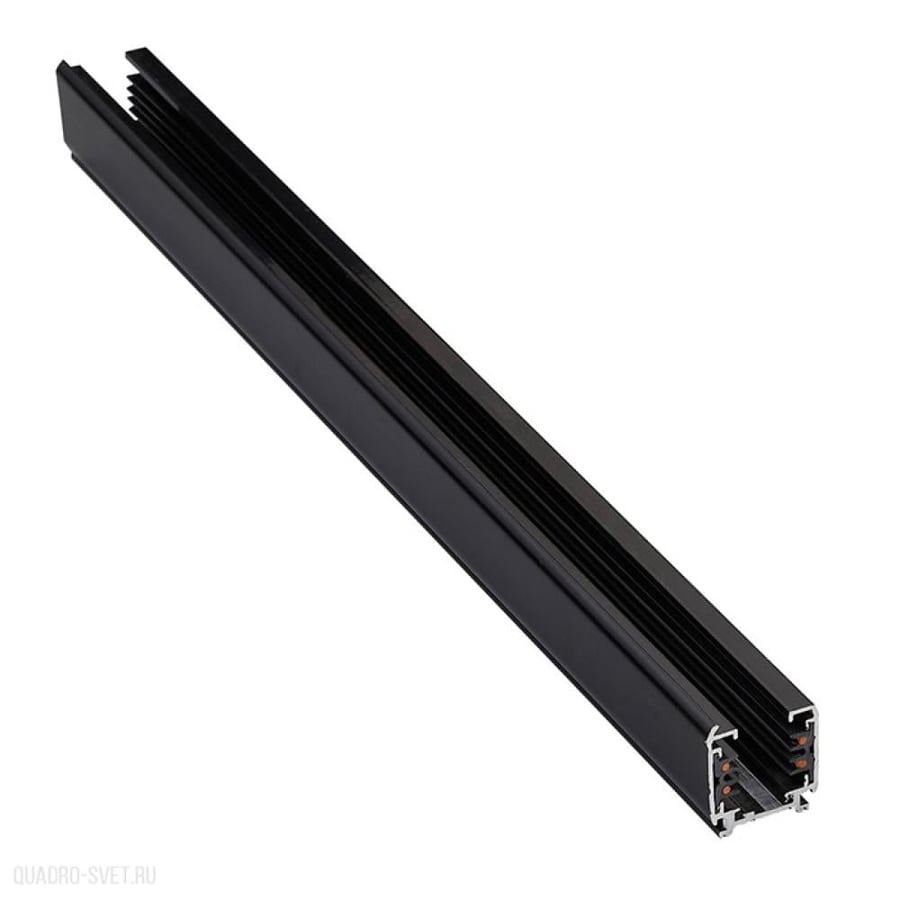 HST 0123 Magnetic Track – Surface-Mounted Square Black Aluminum Rail