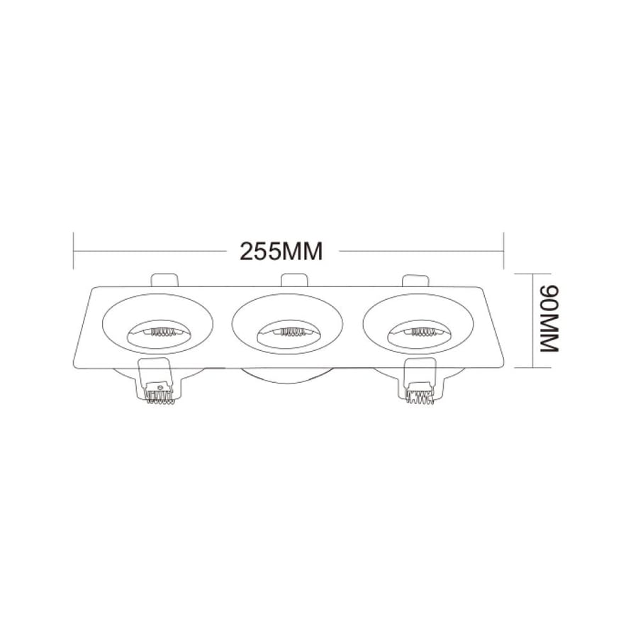 فريم سبوت ديم ثلاثي متحرك المنيوم H708-3