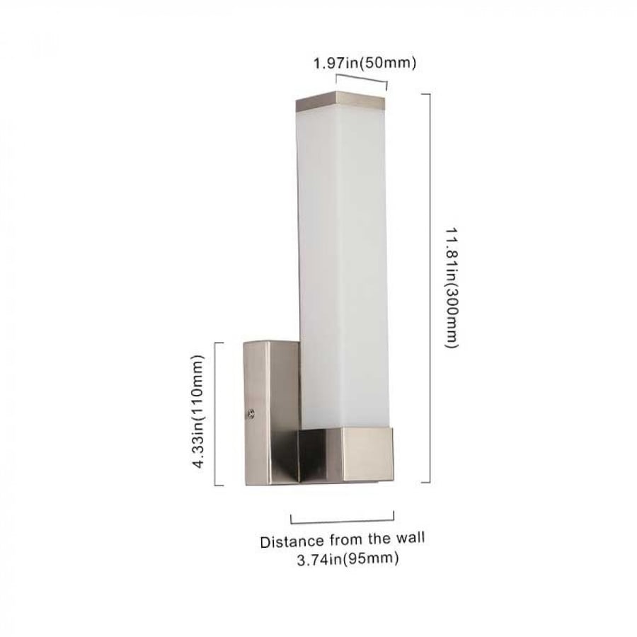 ابليك لوحه ومرايا قائم - 6W -فضي BL1710