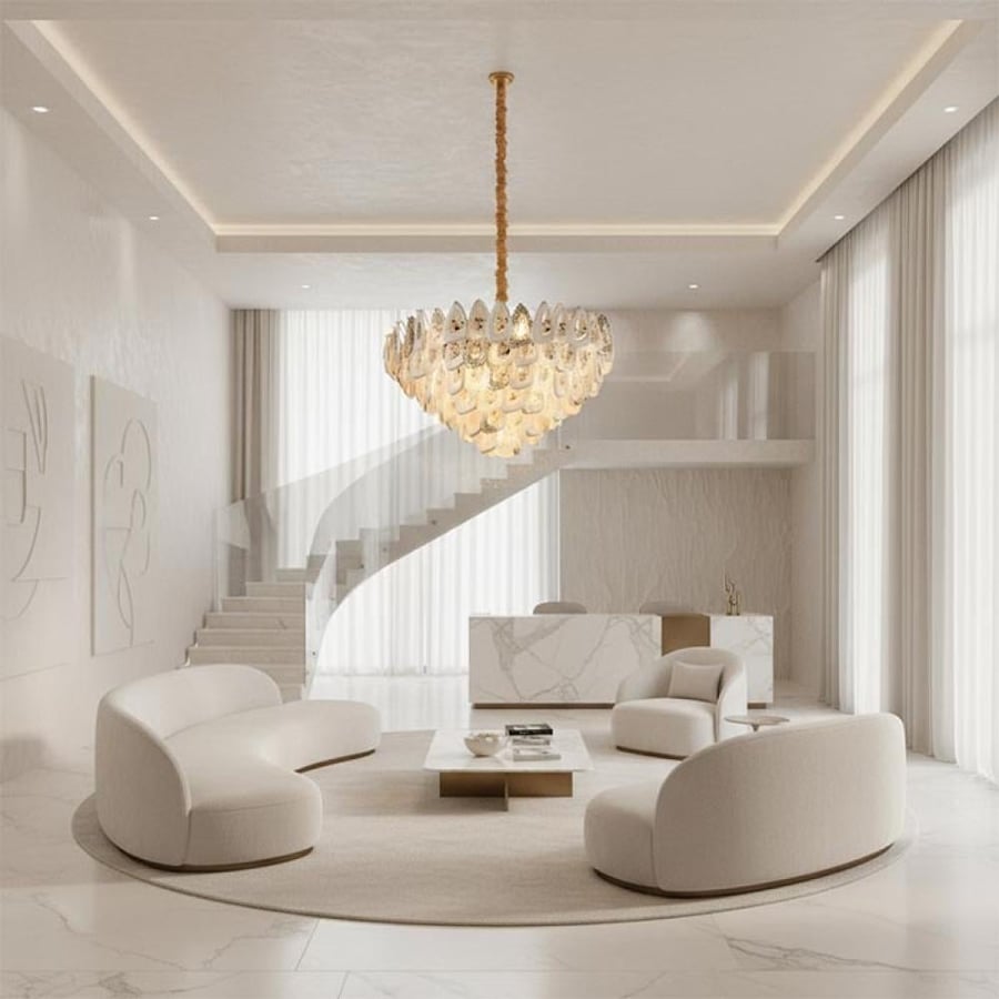 ثريا فينزا سيراميك E14*29 دائري 98 سم 10109-29