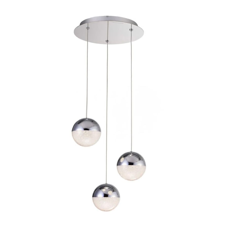 Sparkle Three-Lights Pendant in Chrome Power: 18W : MD17003007