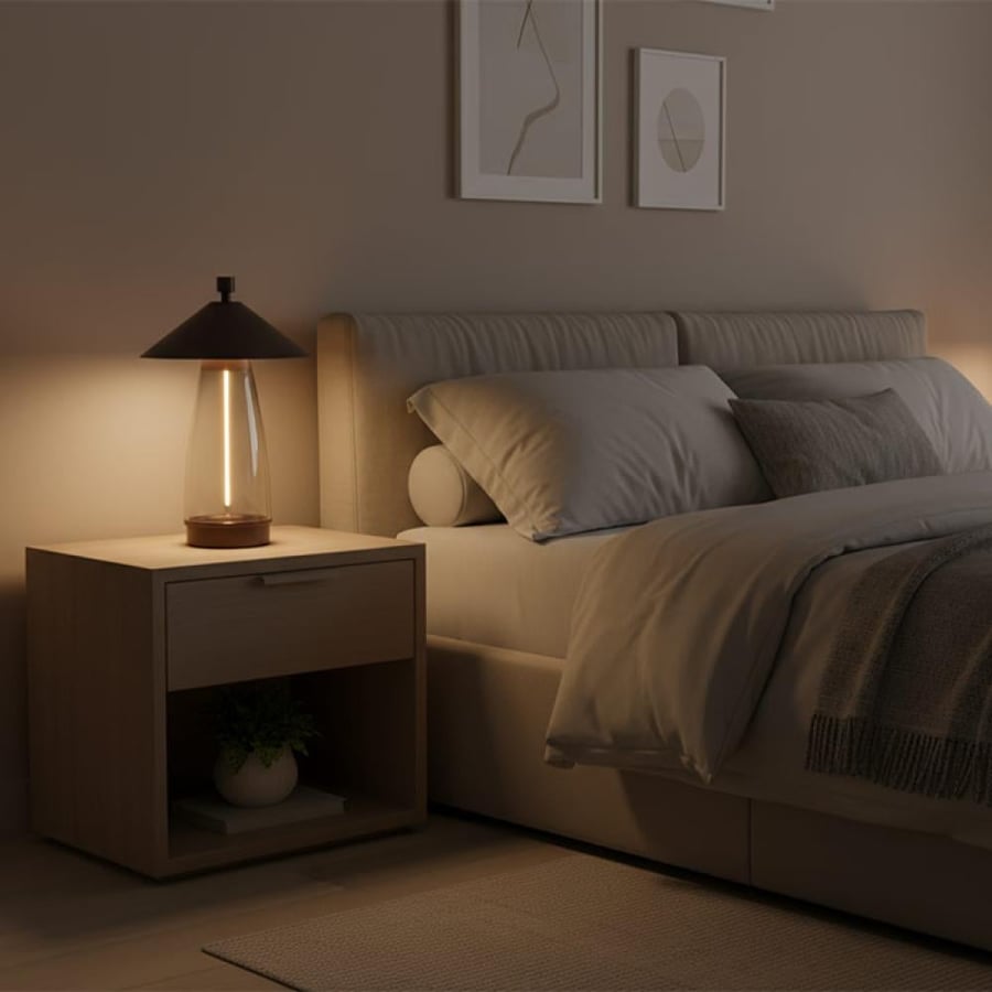 اباجوره بني غامق شحن 1.5وات مظلة ماجيك MT25A