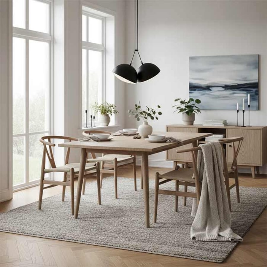 Half-Circle Black Pendant Light P0732