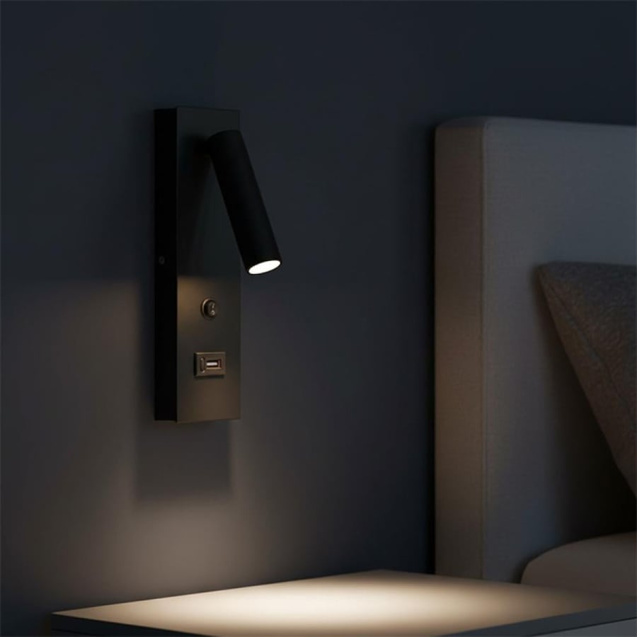 ابليك قراءه اسود مستطيل ظاهر ليد اوسرام 3وات-W208