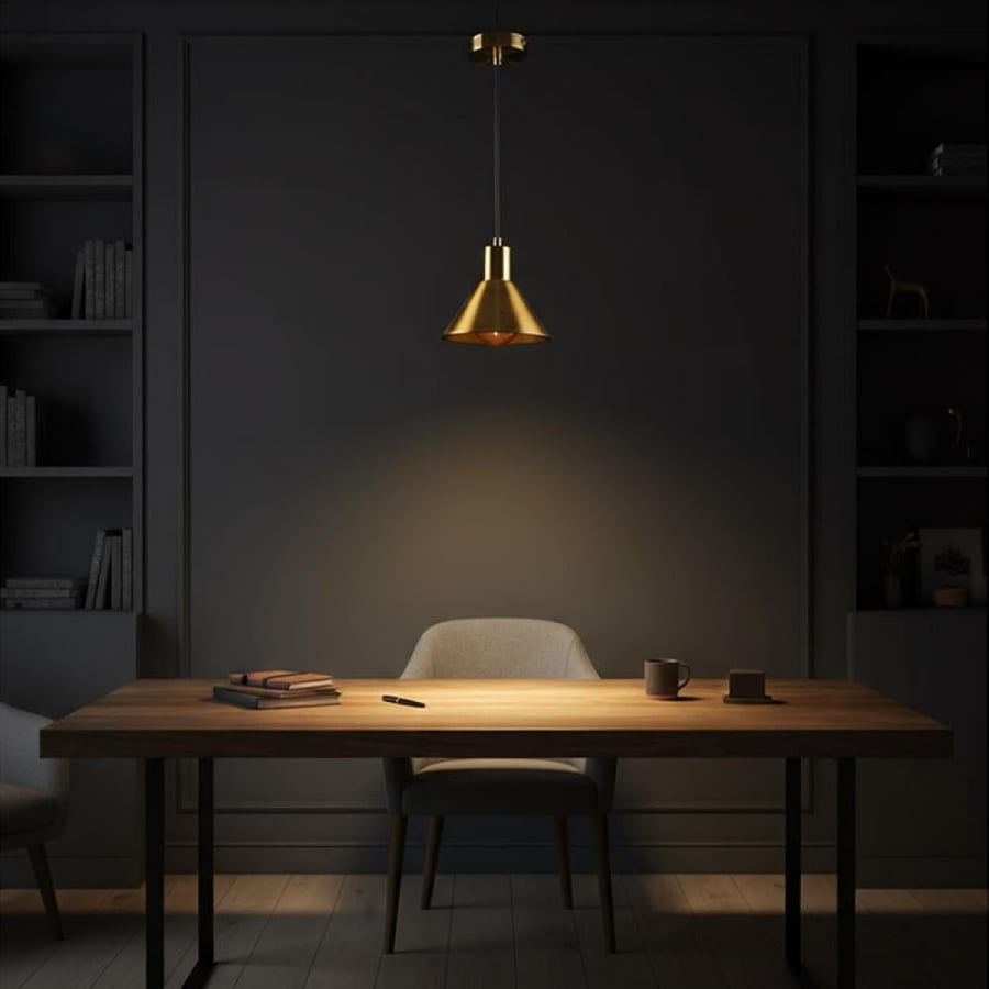 Pendent Bronze Cone 9073